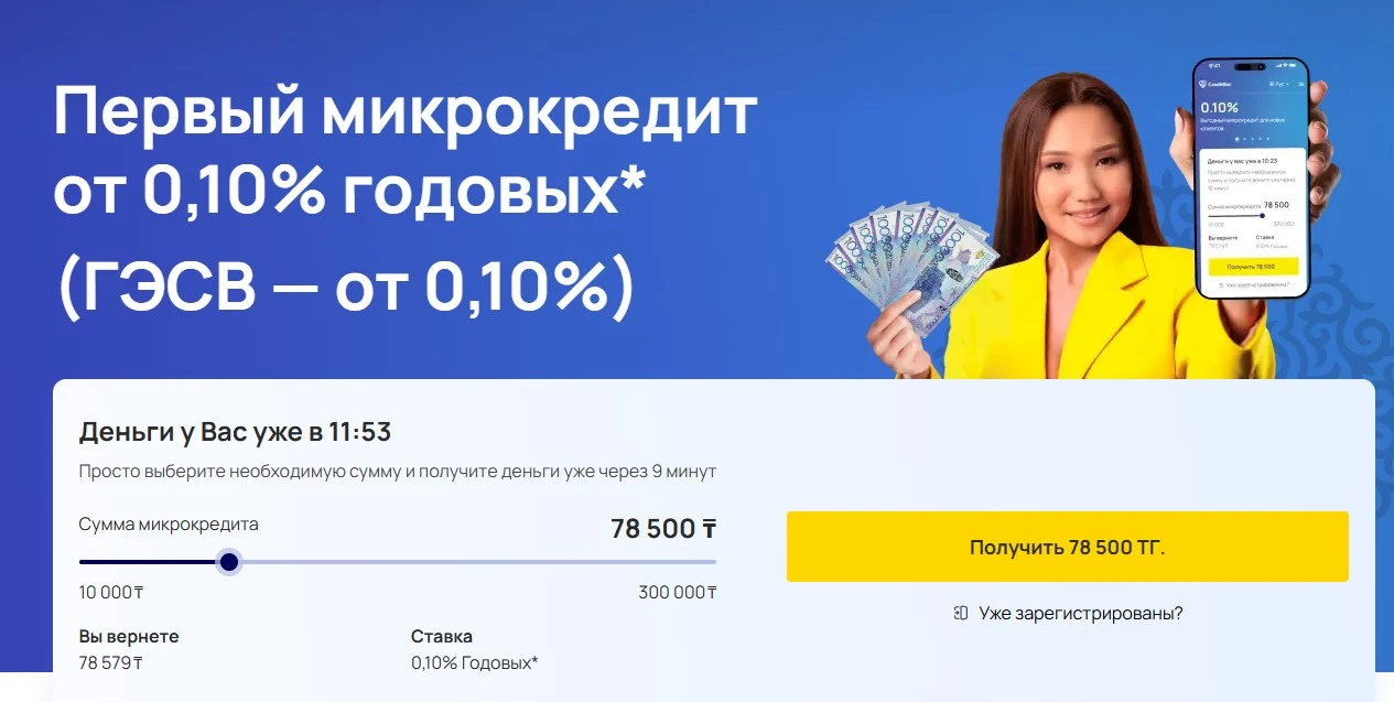 обзор МФО CreditBar, Казахстан